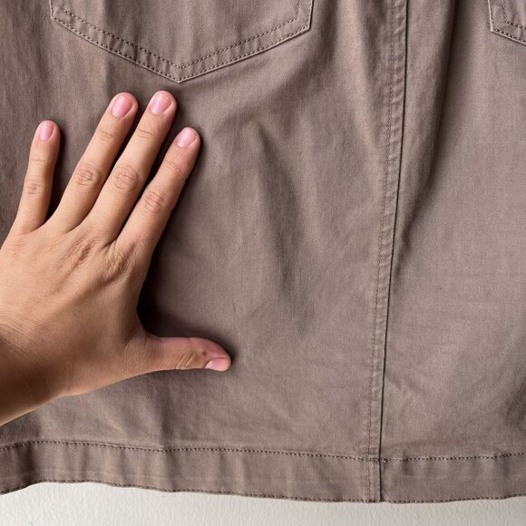 Banana Republic Khaki Brown Utility Cargo Style Mini Skirt - Picture 7 of 9
